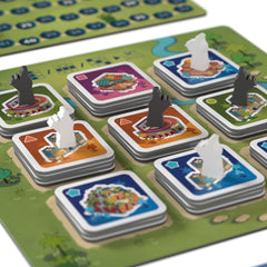 Game Factory 646044 Un oraș pentru Amytis, joc captivant de dueluri, joc tactic pentru 2 jucători cu vârsta de la 10 ani în sus, joc de societate pentru 2 jucători, joc de petrecere