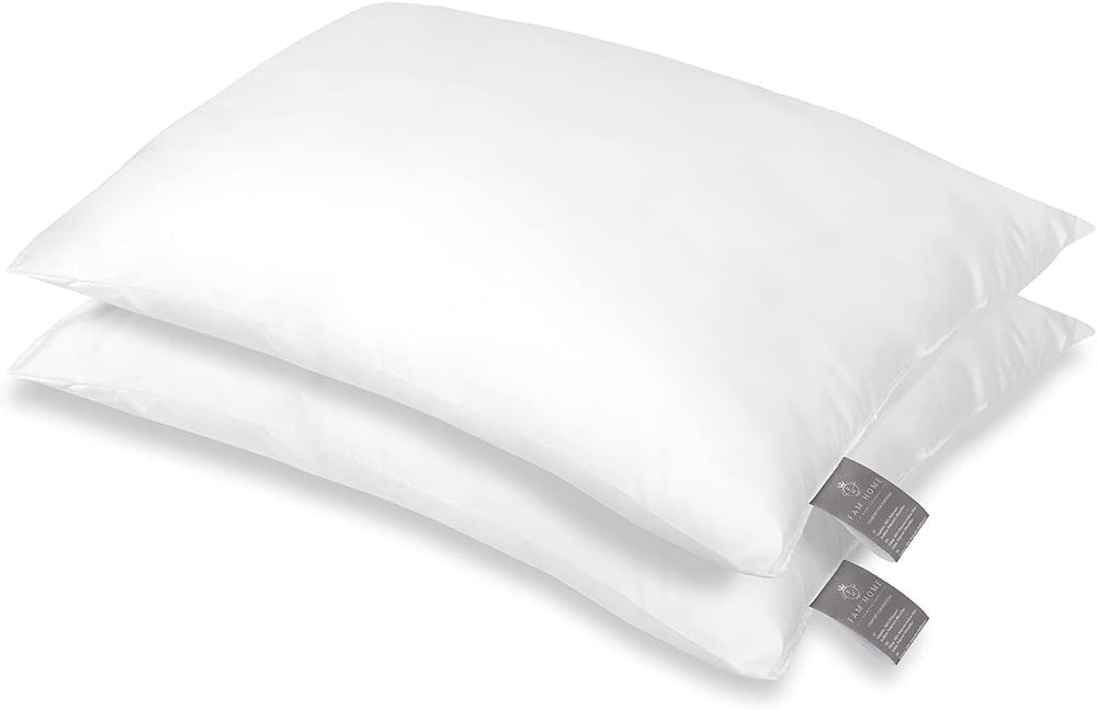 FAM Home Pernă 80X80 Set de 2 Microfibre moi - Pernă 80X80 Suferă de alergii Cu suport optim pentru gât și cap - Pernă interioară Respirabilă Reglarea umidității Antibacteriană Perne ortopedice cervicale Naty Shop Set de 2 50X80 Cm