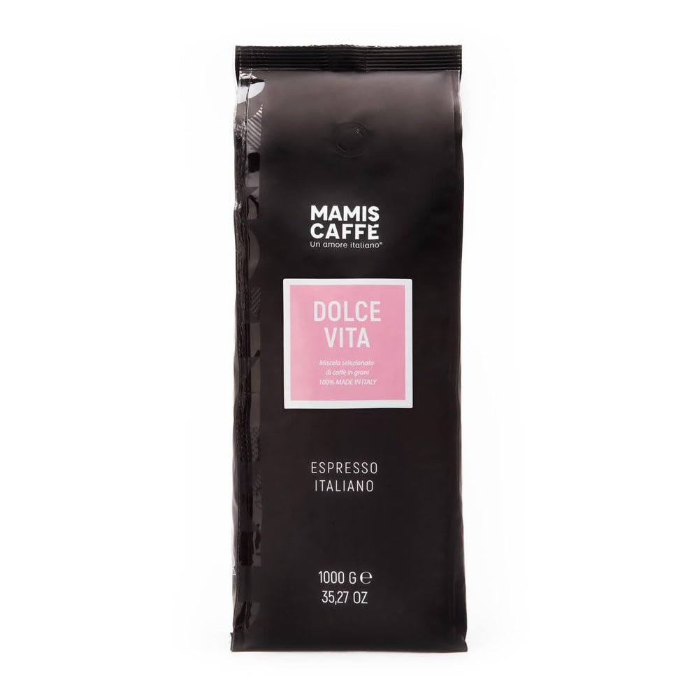 Mamis Caffè Dolce Vita, ganze Espressobohnen, perfekt als Cappuccino oder Latte Macchiato Coffee Naty Shop 1 kg Ganze Bohnen