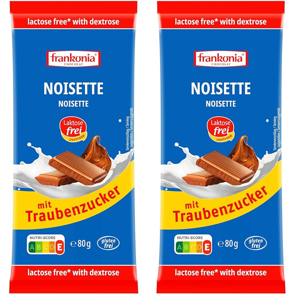 Frankonia Noisette cu ciocolată și dextroză, fără lactoză și gluten, 80 de grame