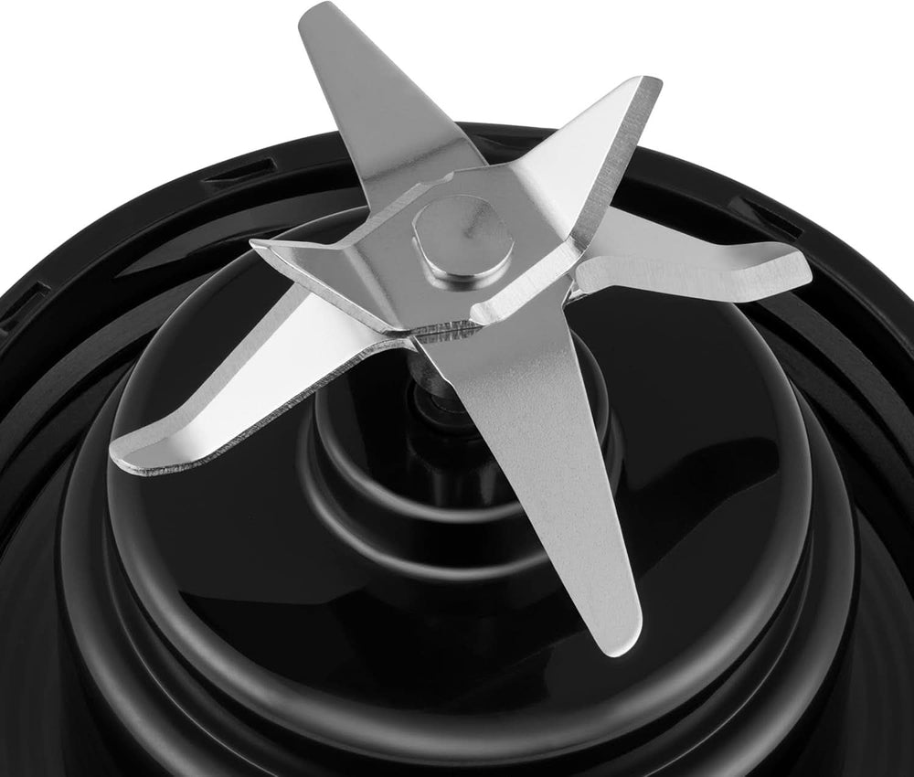 ZEEGMA Vitamine GO Tragbarer Mixer für Cocktails und Smoothies 300 W, persönlicher Mixer, Mini-Mixer 450 ml mit 6 Klingen, 2 Geschwindigkeiten Akku 5000 Mah, 25 Anwendungen pro Ladung