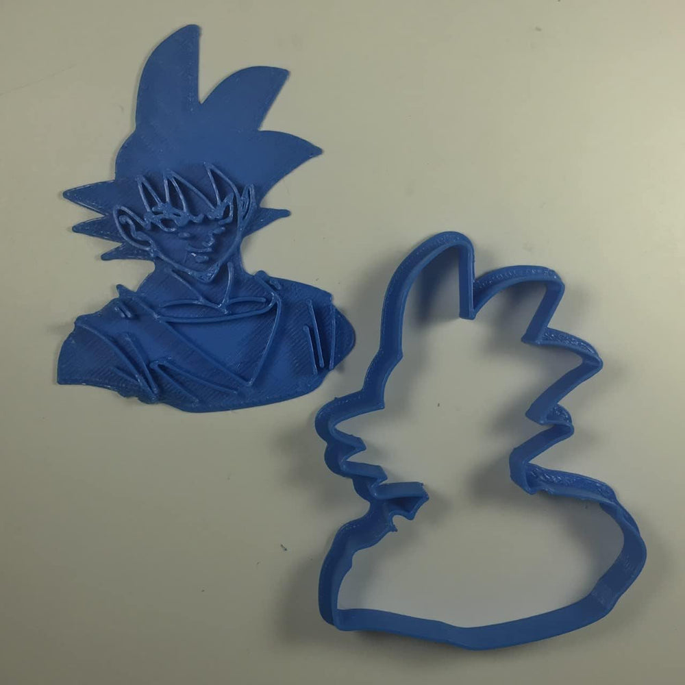 Formă de biscuiți Goku pentru Dragon Ball, albastră, CGGOKU