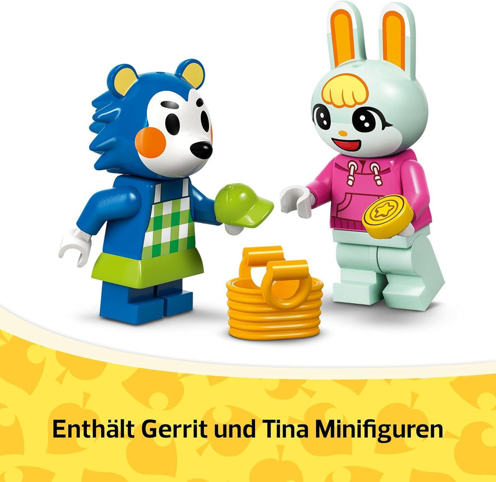 LEGO Animal Crossing Die Schneiderei der Schneiderschwestern, Bauset für kreative Rollenspiele, Geschenk für Mädchen, Jungen und Fans des Videospiels ab 6 Jahren, Abenteuer Spielset 77055