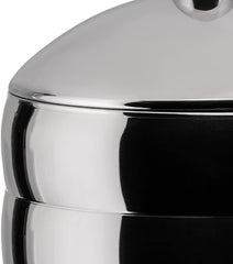 Alessi Kalistò 2 CB02 - Borcan de bucătărie din oțel inoxidabil 18/10 cu buton din aluminiu, 114 cl, argintiu Cutii depozitare alimente Naty Shop