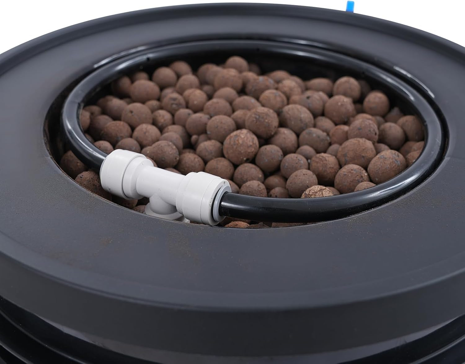Set complet sistem hidroponic DWC cu pompă de aer de 12W, 2 găleți (5 galoane), sistem de creștere hidroponică, 2 saci de Ceramsite, kit de irigare pentru ghiveci