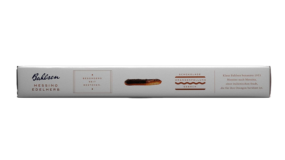 Bahlsen Messino Edelherb - Pachet de 4 - Aluat pufos cu umplutură de portocale și ciocolată Edelherb (1 x 125 g)