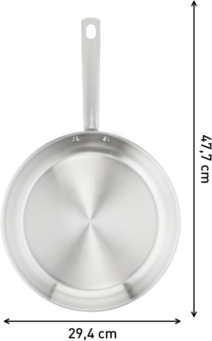 TEFAL VIRTUOSO tigaie 28 cm, Tigaie din oțel inoxidabil, inducție Oale si Tigai Naty Shop
