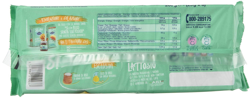 Da cu orez - Gustări cu făină de orez - Gustări fără lactoză, fără ulei de palmier - 8 porții