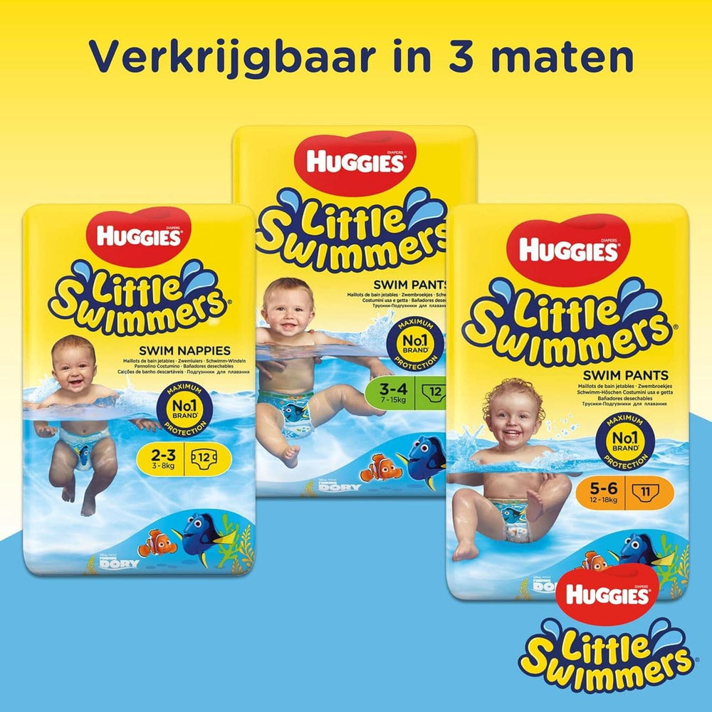 Huggies Little Swimmers Einweg-Schwimmwindeln Größe 2–3 – 36 Hosen Total Mom & Baby Naty Shop