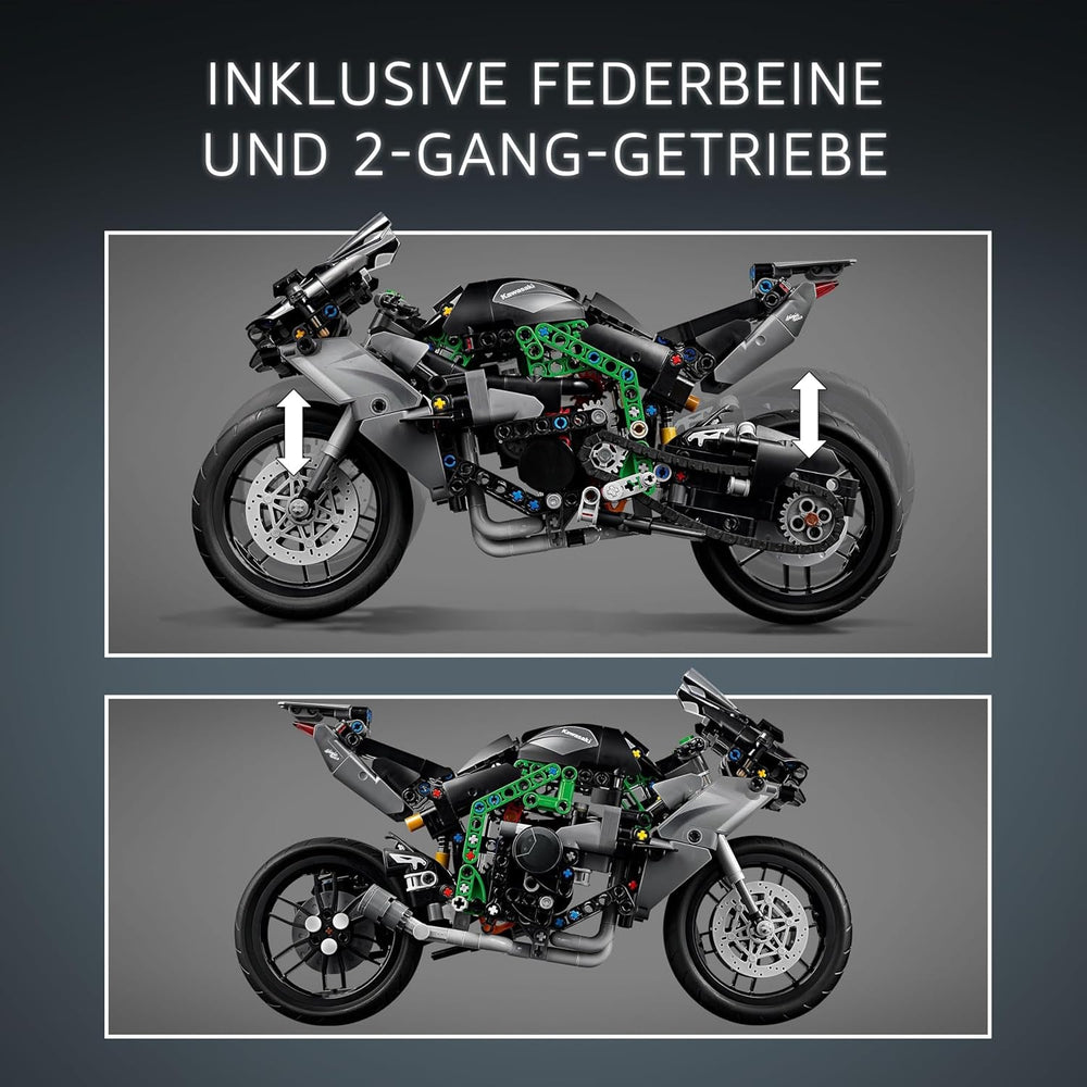 LEGO Technic Kawasaki Ninja H2R Motorrad, Geschenk für Kinder & Erwachsene zum Geburtstag, Dekoration, Spielzeug, Modell für Jungen und Mädchen ab 10 Jahren 42170
