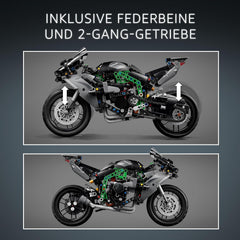 LEGO Technic Kawasaki Ninja H2R Motorrad, Geschenk für Kinder & Erwachsene zum Geburtstag, Dekoration, Spielzeug, Modell für Jungen und Mädchen ab 10 Jahren 42170