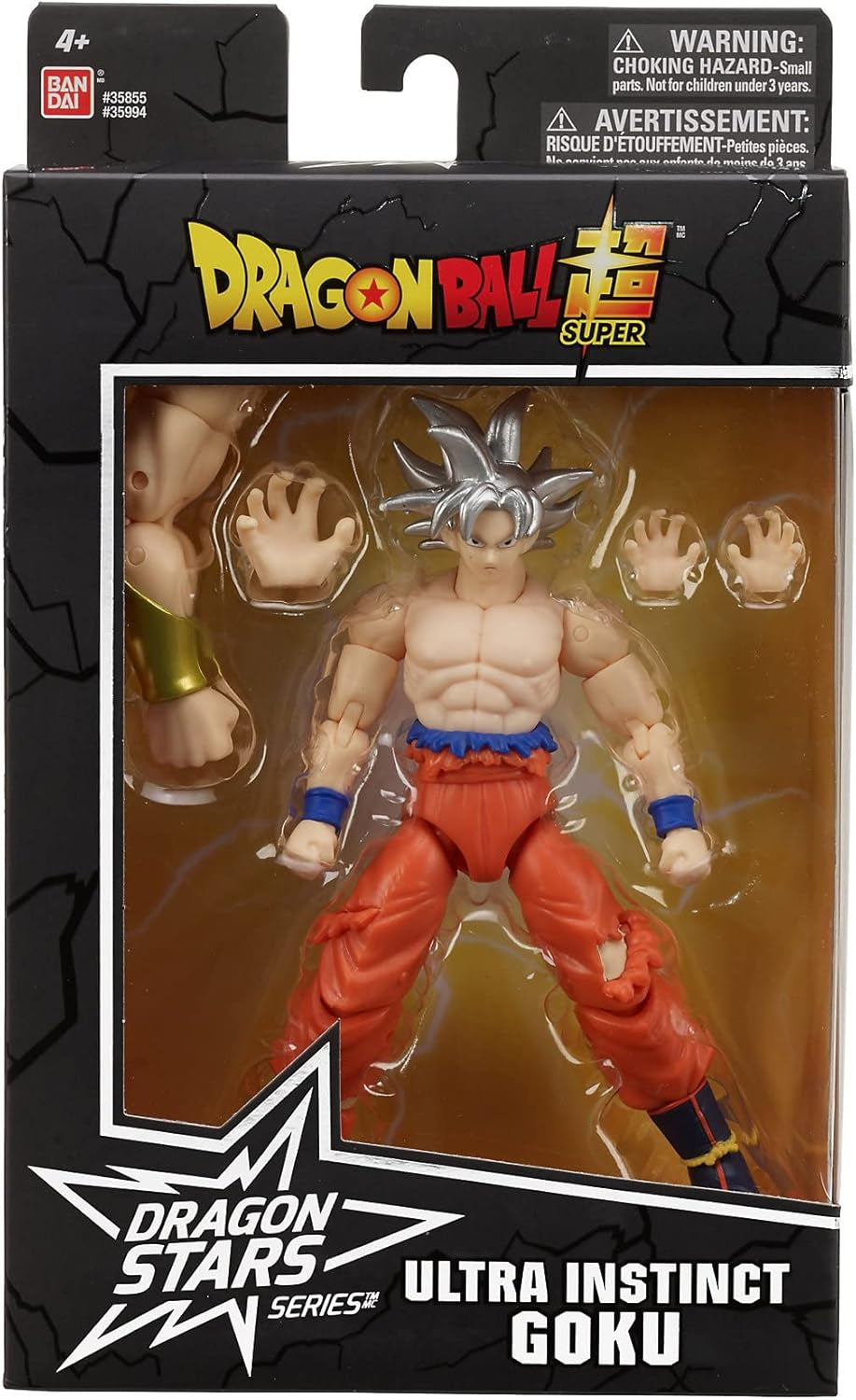 BANDAI - Dragon Ball Super - Dragon Stars Figur 17 cm - Goku Ultra Instinct - Offizielle Lizenz von Dragon Ball - Goku Gelenkfigur - Spielzeug für Kinder ab 4 Jahren - 35994J Actionfiguren Naty Shop