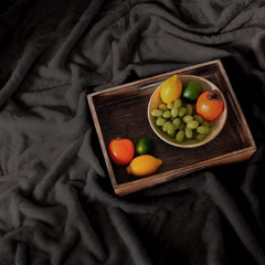 Amago - Bequeme Decke, Kaschmiroptik, 180 x 220 cm - Schwarze Betten und Decken Besuche den Gözze-Store