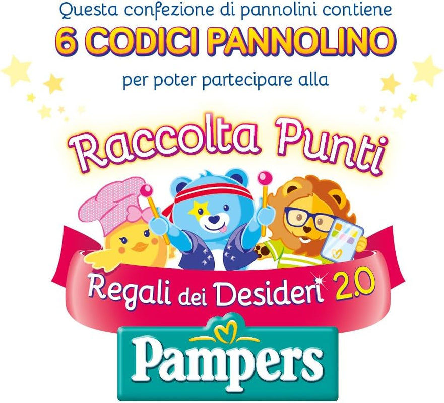 Scutece Pampers Sun and Moon Midi, mărimea 3 (4-9 kg), 120 de scutece
