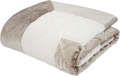 Catherine Lansfield Lattice Cut Velvet, Natural, cuvertură de pat - 220X230Cm Paturi si Cuverturi Catherine Lansfield