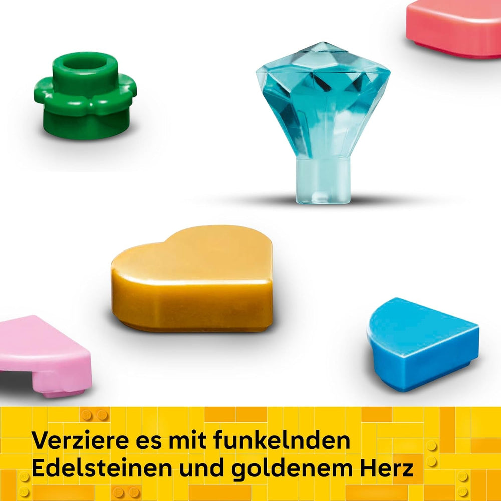 LEGO Verziertes Osterei - Mit bunten Elementen, goldenem Herz & Edelstein - Kreative Kinderzimmer Deko - DIY Set zum Bauen und Sammeln - Geschenk für Mädchen & Jungen ab 9 Jahren - 40816