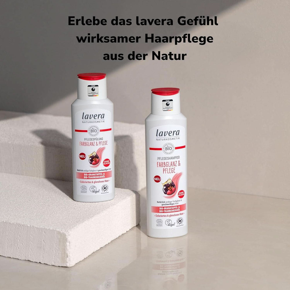 Lavera Pflegeshampoo Farbglanz & Pflege, vegan, 250 ml Dusche und Bad Naty Shop