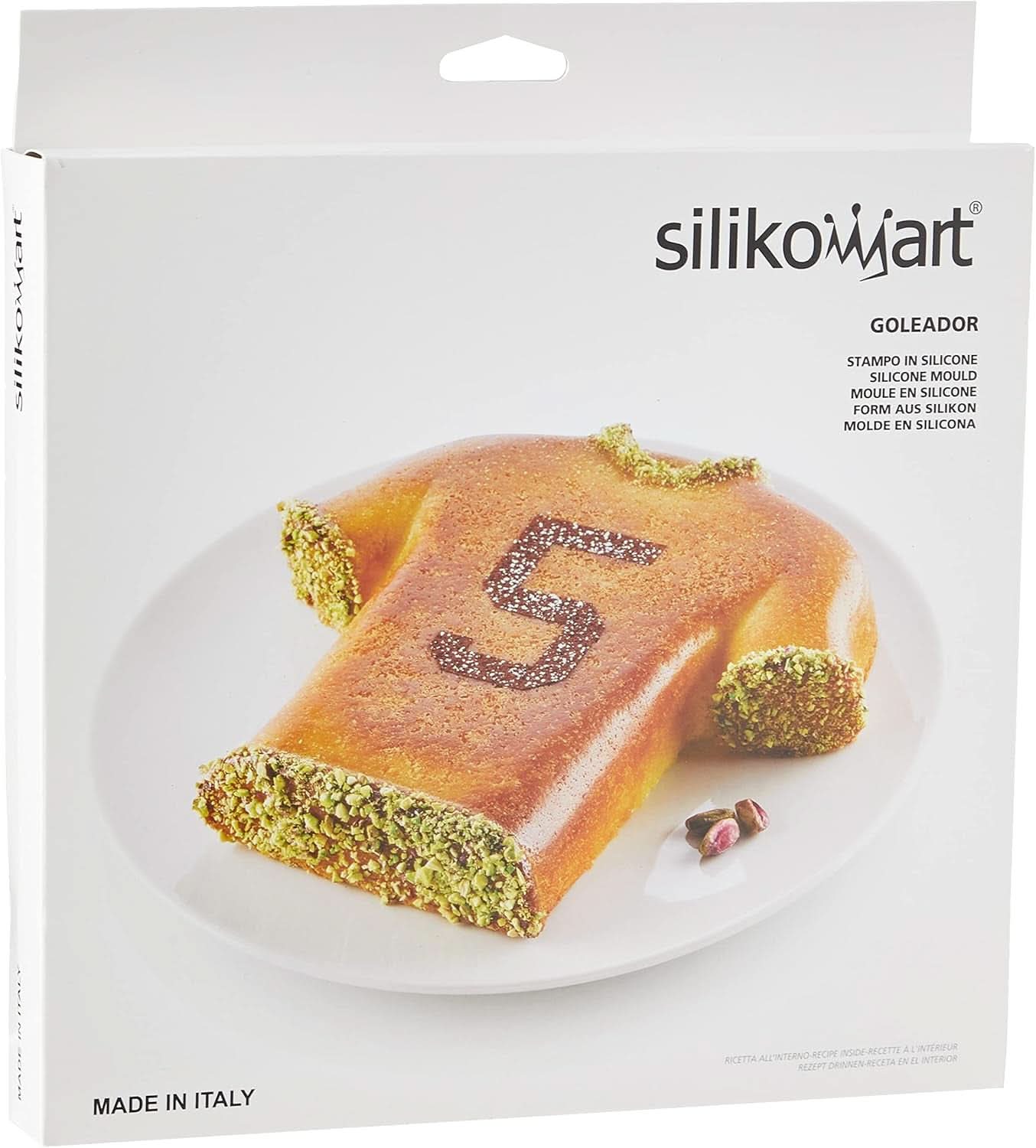 Silikomart 195233 20.339.40.0065 Form-Silikon-Fußballspieler-T-Shirt, 24 x 23 x 4 cm Küche Naty Shop