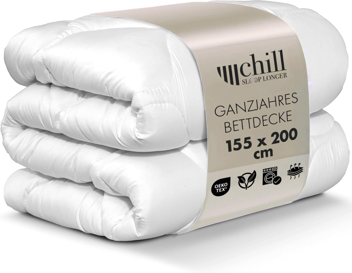 Ganzjahresdecke 135 x 200 – leichte Steppdecke 135 x 200 – atmungsaktiv und waschbar und 100 % vegan – Klima-Mesh-Steppdecke und Komfortband zum Schlafen – 800 g Füllung. Naty Shop Steppdecken und Steppdecken 155 x 220 cm