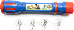Joy Toy 40315 Paw Patrol Figuren & Charaktere Taschenlampe mit 6 austauschbaren Projektionslinsen – im Blister, 5,2 x 1,4 x 9 cm, rot/blau. Actionfiguren Naty Shop