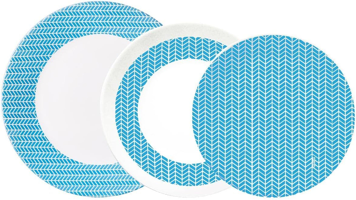 Luminarc Domitille Tafelservice, 18-Teilig, Opal, Keramik, Weiß Geschirrsets Naty Shop Zielscheibe