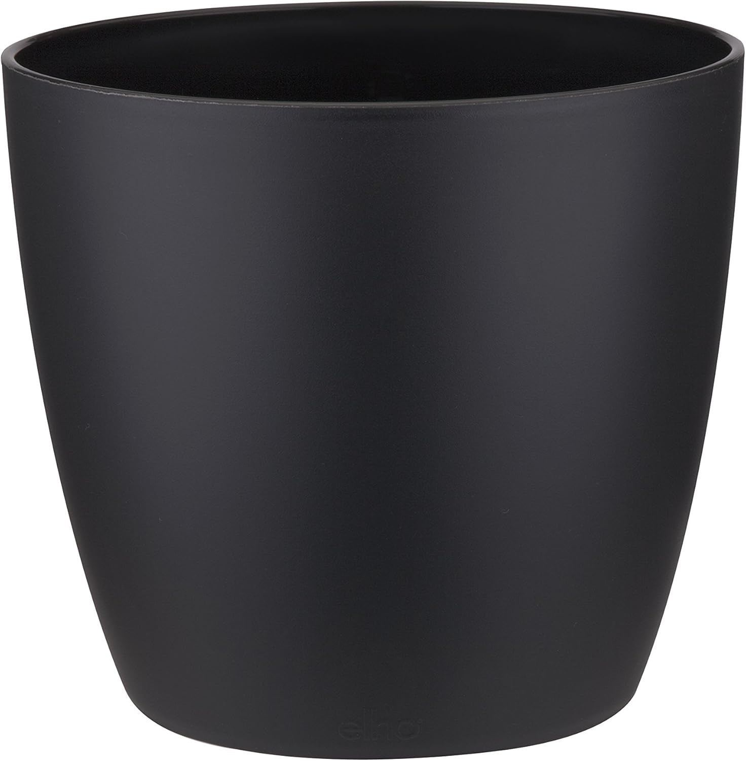 elho Brussels Round 18 - Ghiveci de flori de interior - Ø 18,3 x H 16,8 cm - Negru/Antracit