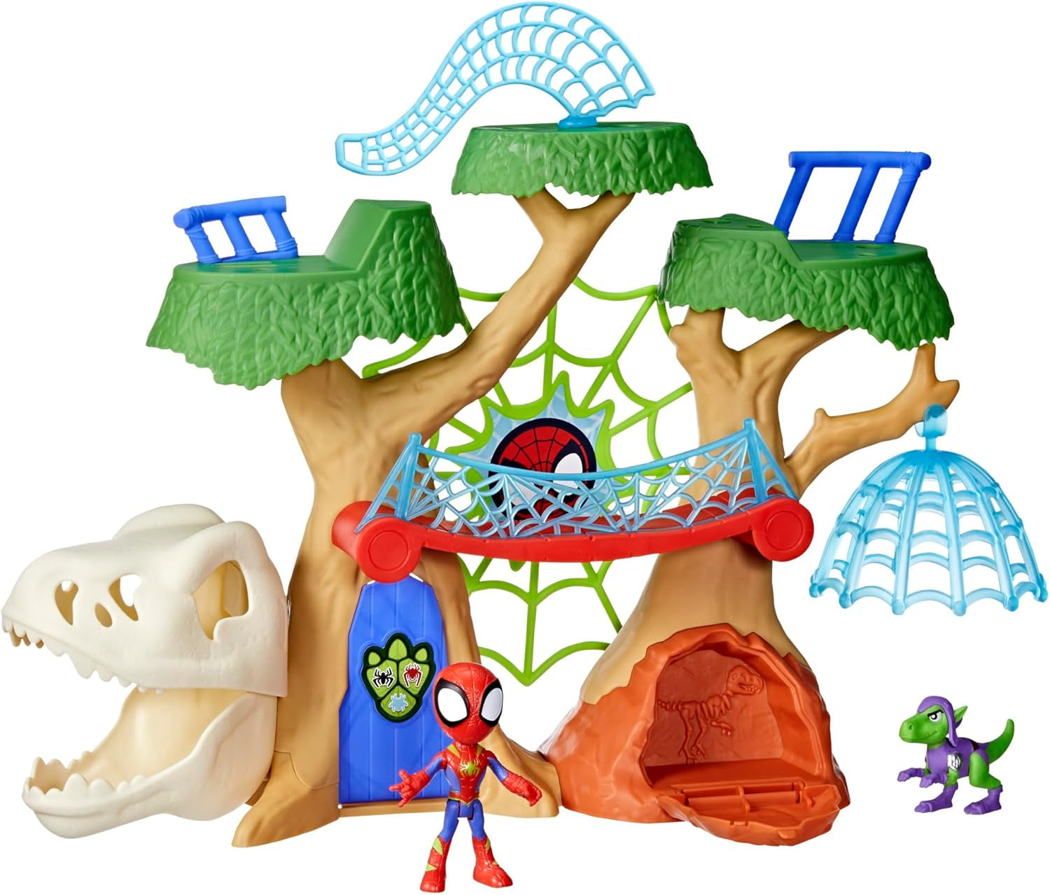 Marvel Spidey And His Super Friends Dino Treehouse Superhero Playset Action figures Naty Shop Titlu implicit