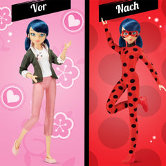 Bandai – Miraculous Ladybug – Anziehpuppe 26 cm mit zwei Outfits – Ladybug – P50355 Puppen Naty Shop
