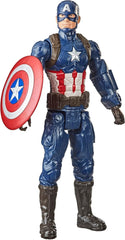 Marvel Avengers Titan Hero Series Captain America 30 cm große Actionfigur Spielzeug für Kinder ab 4 Jahren Actionfiguren Naty Shop Captain America