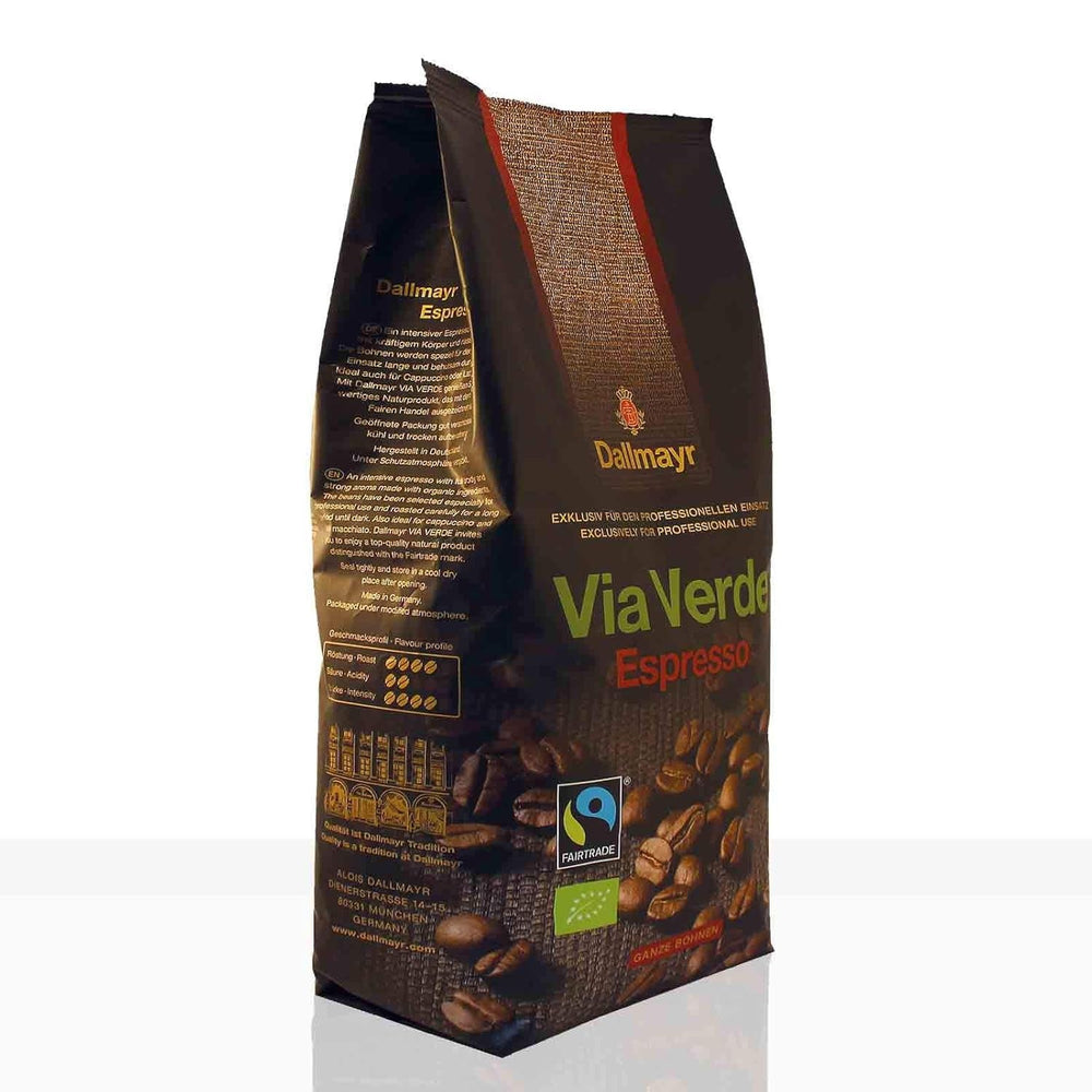 Via Verde Espresso Organic Fairtrade - 6 x 1 kg Cafea Boabe Întregi