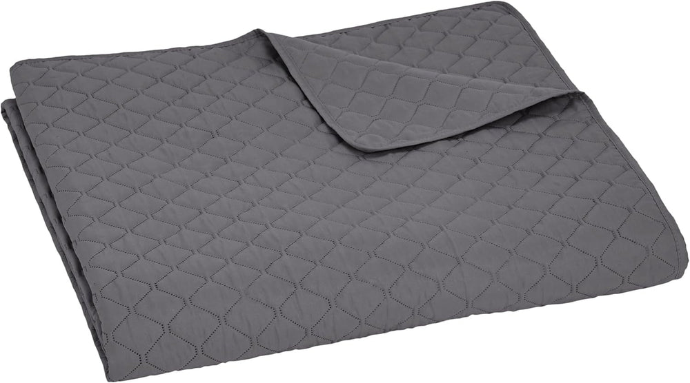 Amazon Basics cuvertură supradimensionată cu relief, 170 X 210 cm, model de diamant gri închis Paturi si Cuverturi Besuche den Amazon Basics-Store