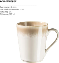 MÄSER 931991, La Sinfonia, Modernes Tafelservice für 4 Personen, 16-teilig, Vintage-Design Geschirrsets Naty Shop