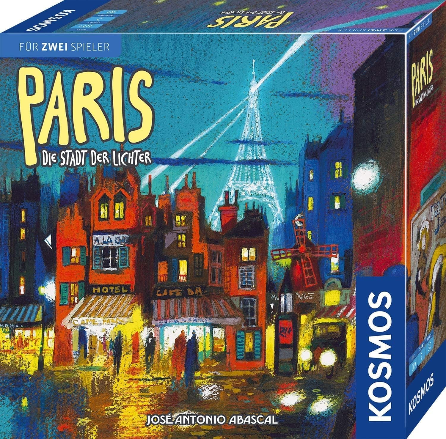 KOSMOS 680442 Paris – Stadt der Lichter Duell um die besten Baustellen 2-Spieler-Strategiespiel mit einfachen Regeln 2-Spieler-Spiel ab 10 Jahren