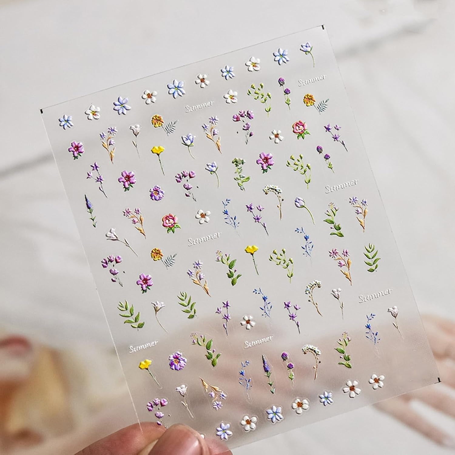 Nagelsticker Set - Selbstklebende Nail Sticker, Nageldesign Zubehör, Nail Art, Nagelaufkleber Für Fingernägel, Blumen Nagelsticker, Nagel Deko