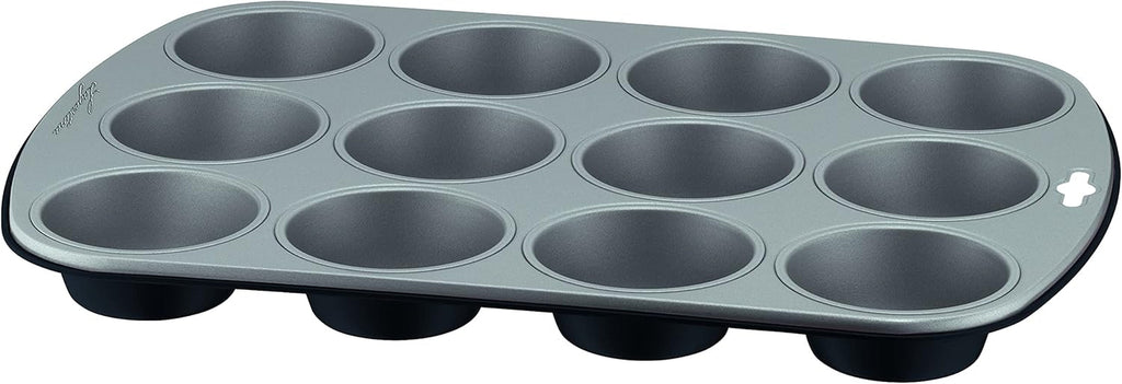 Gustosa Backform 12 Muffin Aus Stahl, Antihaftbeschichtet, Für Backofen, Schwarz, 38 X 27 Cm Matrite si tavi pentru copt Naty Shop
