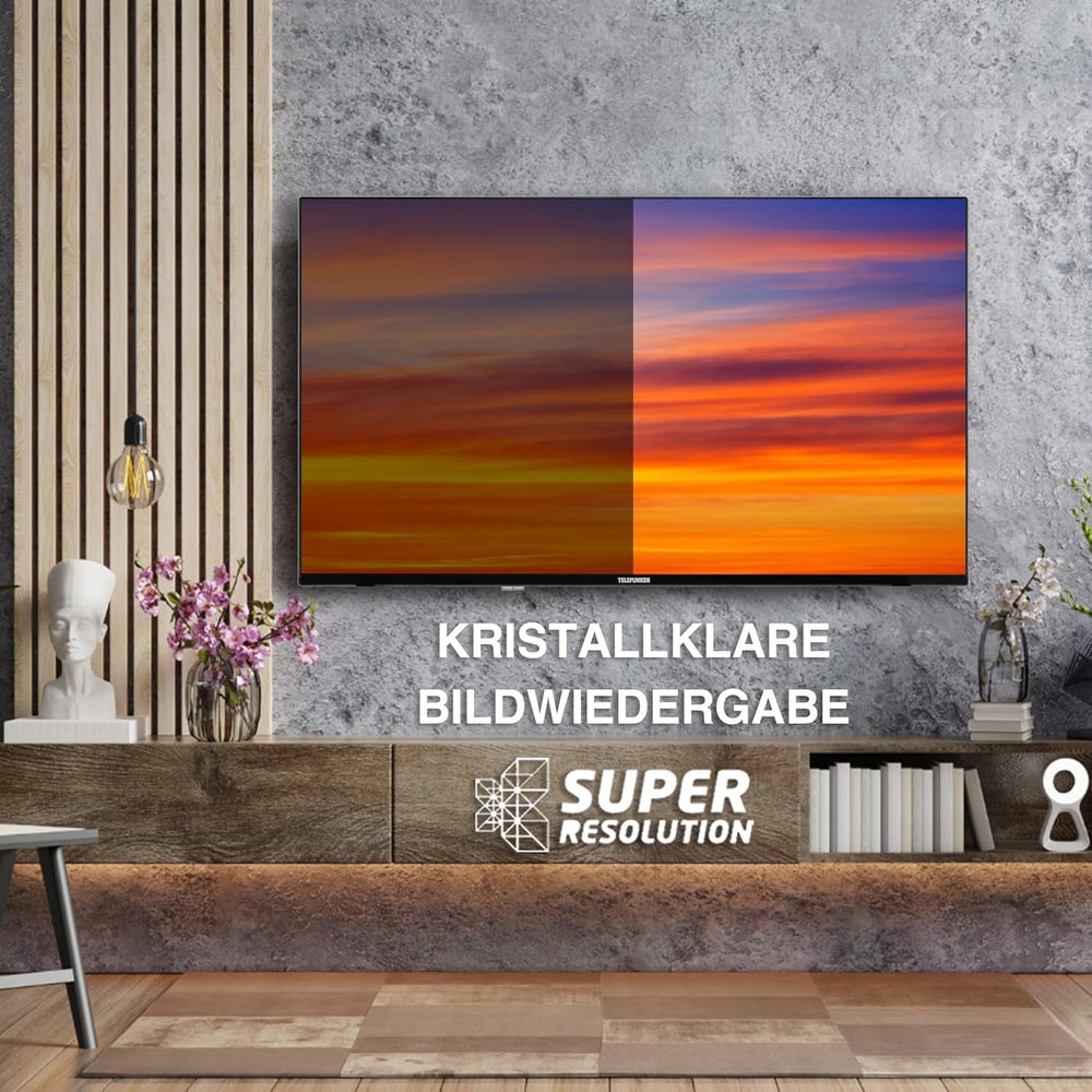 Televizor TELEFUNKEN Android TV de 43 de inci (Smart TV Full HD, HDR, triplu tuner, Bluetooth) XF43AN750M
