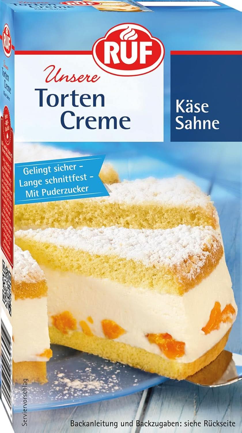 RUF Cake Cream Cheese Cream, cremă de brânză pentru umplutură pentru prăjituri, rulouri de biscuiți și cupcakes Glazuri si Decor Naty Shop Cremă de brânză