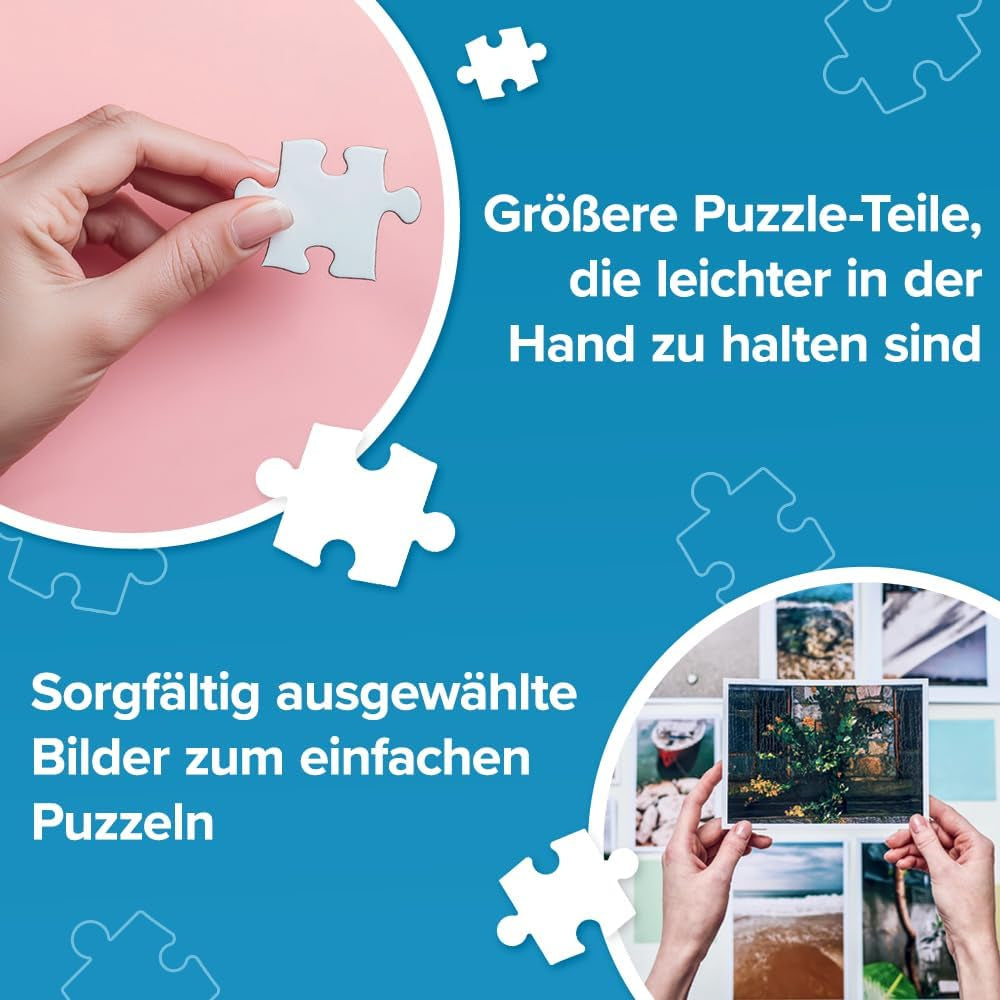 Trefl - Easypiece Puzzle: Dimineața în bucătărie - 300 de piese - Piese mari, Ușor de puzzle, Pentru adulți și copii de 10 ani și peste Puzzle Naty Shop