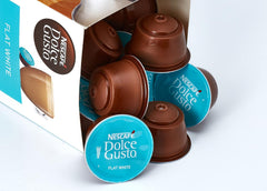 Flat White, 48 Kaffeekapseln, Arabica und Robusta Bohnen & Latte Macchiato Caramel, 48 Kaffeekapseln