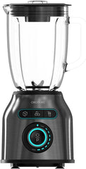 Cecotec Standmixer Power Black Titanium 2200MAX Smooth, 2200 W Maximale Leistung, 6 Klingen Aus Edelstahl, Ice-Crush-Funktion, Turbo- Und Smoothie-Funktion, Autoclean-Funktion Kitchen Naty Shop Dunkel Inox 2200 W | 1,75 l