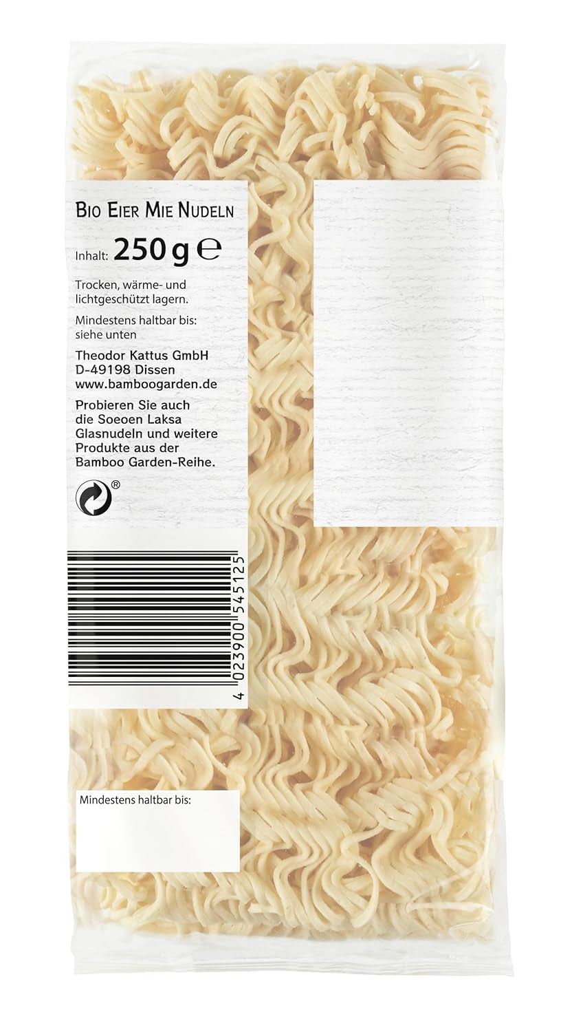 Bamboo Garden Bio-Eier- und Lammnudeln, 250 g (Verpackungsdesign kann variieren)