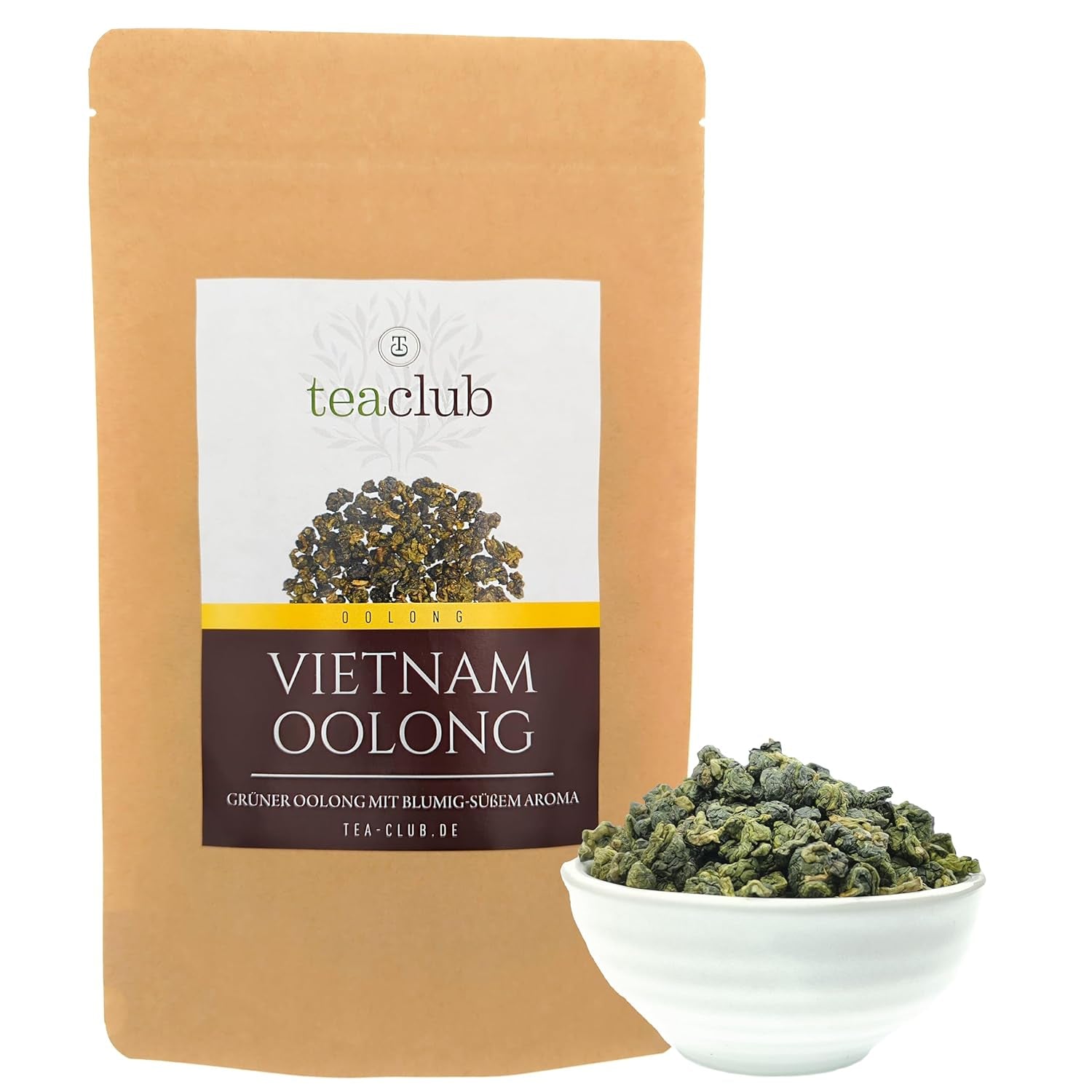 Ceai verde Oolong vrac din Vietnam 100 g, ceai Oolong floral-dulce Ceai verde semi-fermentat, Teaclub Green Tea