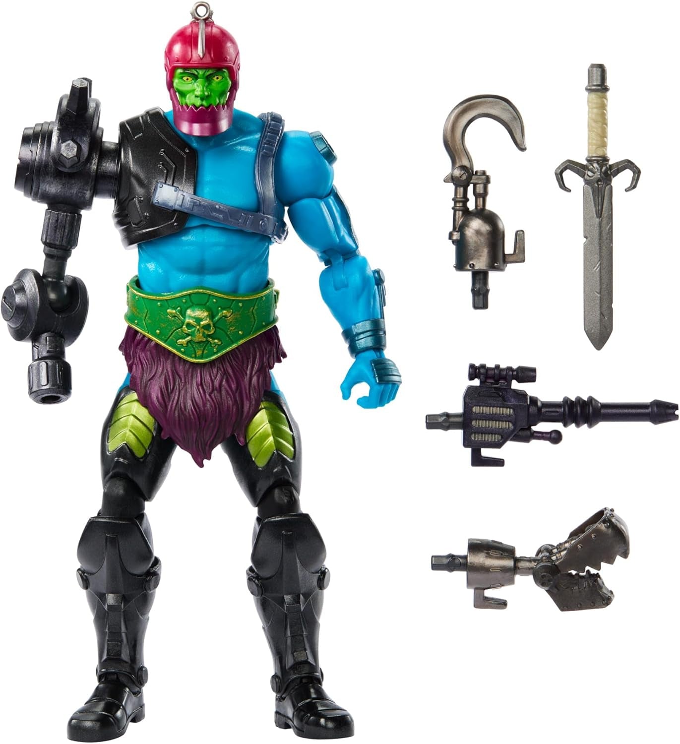 Masters of the Universe Masterverse Masterverse New Eternia Trap Jaw Actionfigur, Deluxe-Sammelfigur mit 30 Bewegungspunkten und mehreren Zubehörteilen, Motu Toy, HYC47 Actionfiguren Naty Shop Standardtitel