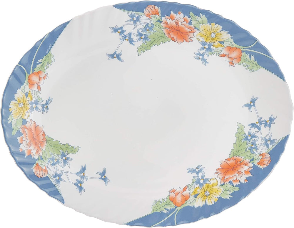 Florine Tafelservice Mit Blumen, Glas, Mehrfarbig, 33 X 33 X 31 Cm Tableware sets Naty Shop