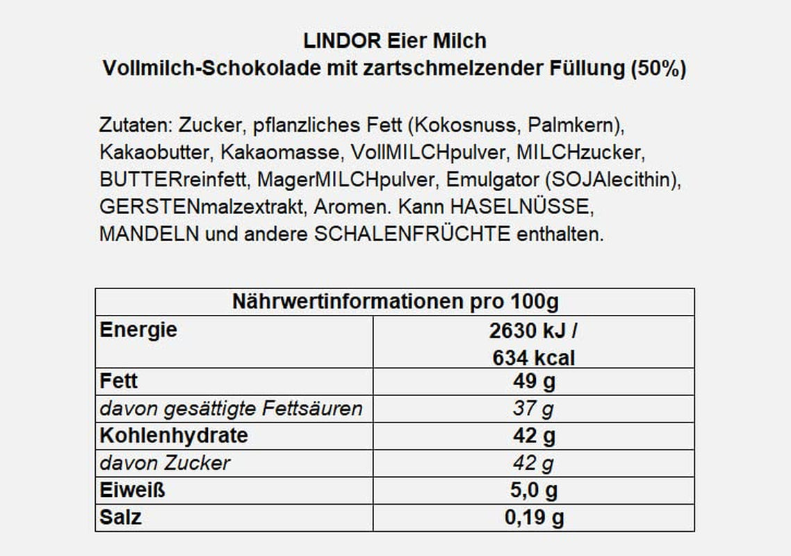 Ouă LINDOR cu ciocolată Lindt | 4 cutii a câte 450 g fiecare | Ouă LINDOR cu umplutură care se topește în gură, din ciocolată cu lapte, albă, neagră și cu alune | Ciocolată de Paște | Cadou de ciocolată | Ouă de Paște | Ouă de ciocolată