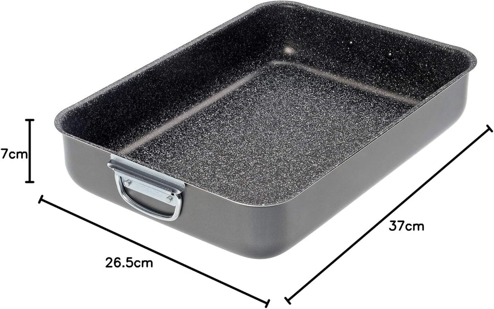 Alluflon Tradition Italy Lasagneform, Aluminium, schwarz, 35 x 25 cm Backformen und Tabletts Naty Shop