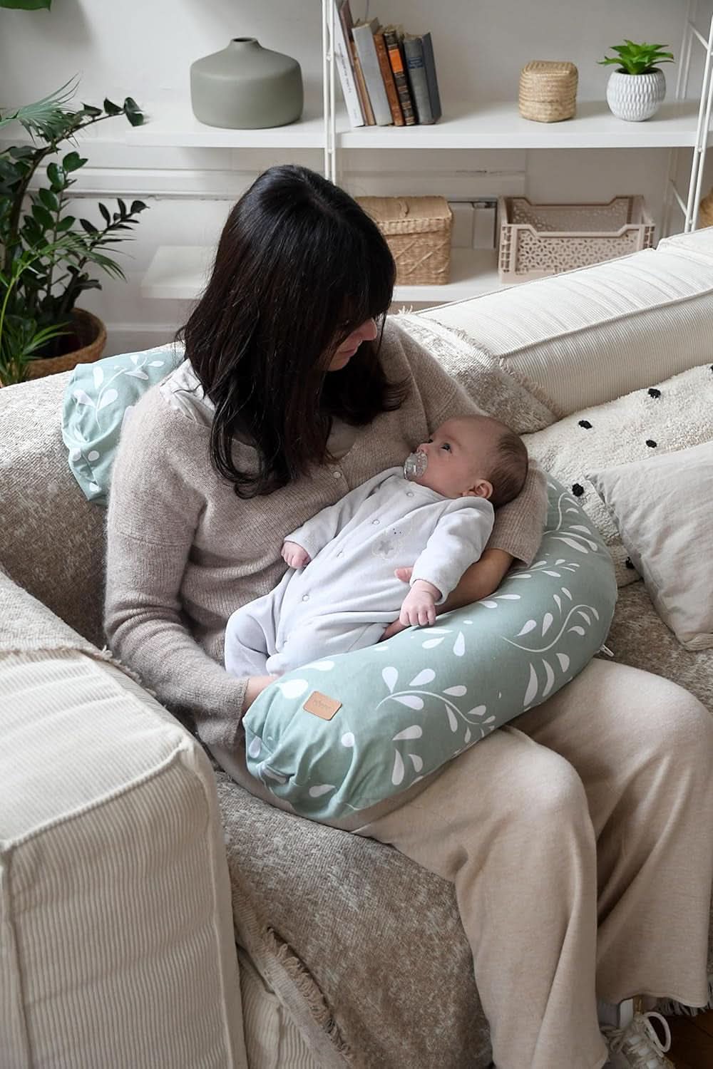 BÉABA, Big Flopsy, multifunktionales Stillkissen, Schlafen, Stillen, optimale Unterstützung, Entspannung, Komfort Zubehör Essen und Stillen Bebe Naty Shop