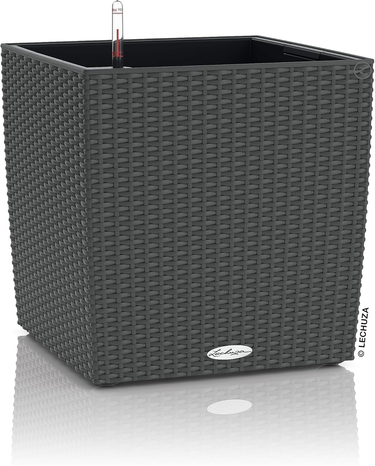 LECHUZA CUBE Cottage 30 granit 15372