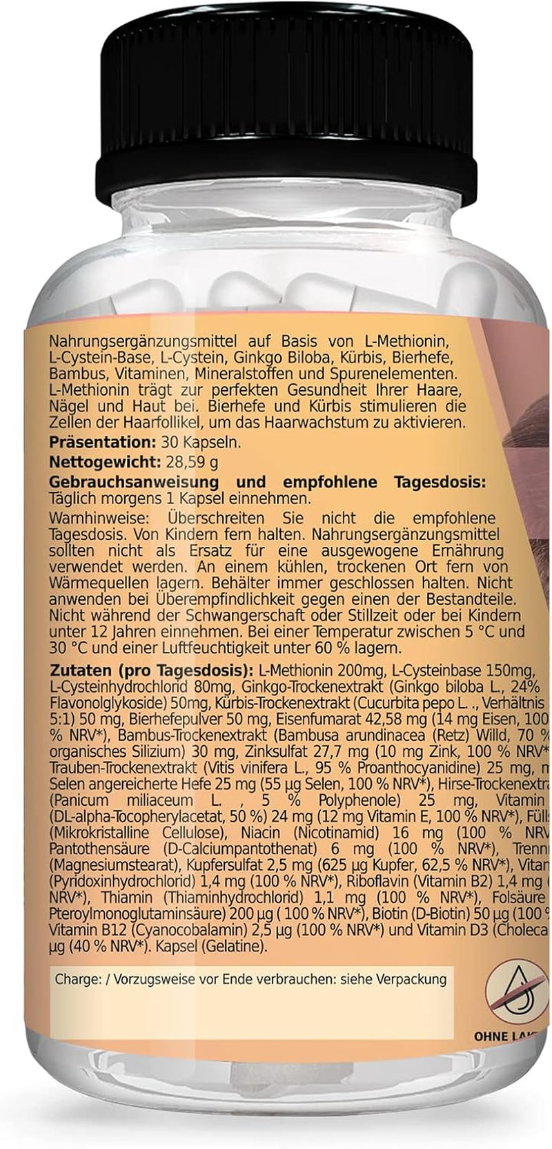 Healthy Fusion Haircomplex, eficient împotriva căderii părului, 30 capsule Ingrijire par Naty Shop