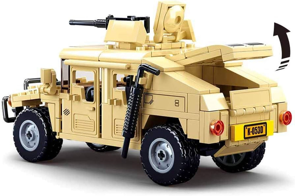 Gepanzertes Fahrzeug (265 Teile) [M38-B0837], Spielset , Klemmbausteine, Soldaten, mit Spielfigur, Army, Mehrfarbig, Sluban Klemmbausteine SL95707, Für Kinder ab 4 Jahren
